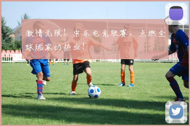 激情无限！中东电竞联赛，点燃全球玩家的热血！